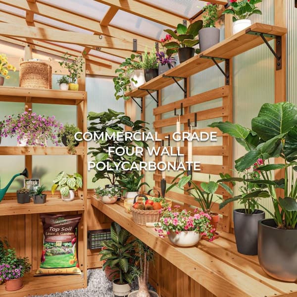 Backyard Discovery Poppy 9 ft. W x 6 ft. D x 8 ft. H Cedar Wood