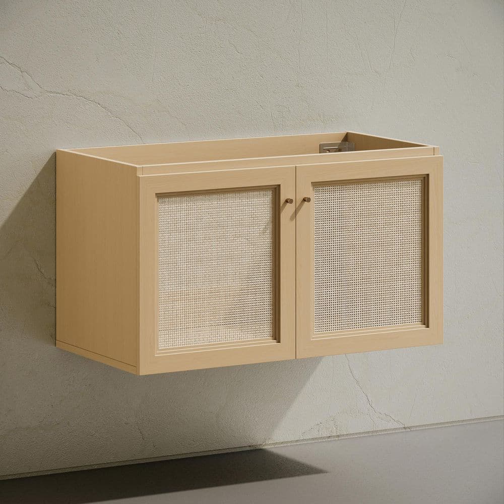 "Classe 36"" Wall-Mounted Bath Vanity Cabinet without Top in Natural Oak" price history on PriceWatchPro
