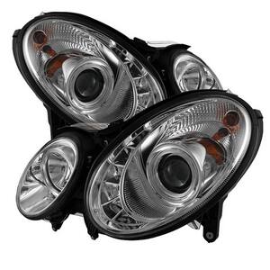 Spyder® PRO JH ML08 LB C   Driver And Passenger Side Chrome LED Light Tube Projector Headlights Mpn Pro Jh Ml08 Lb C