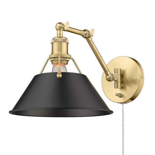 Golden Lighting Holden 11.5-in Black Transitional Semi-flush Mount Light Golden Lighting Holden 11.5-in Black Transitional Semi-flush Mount Light