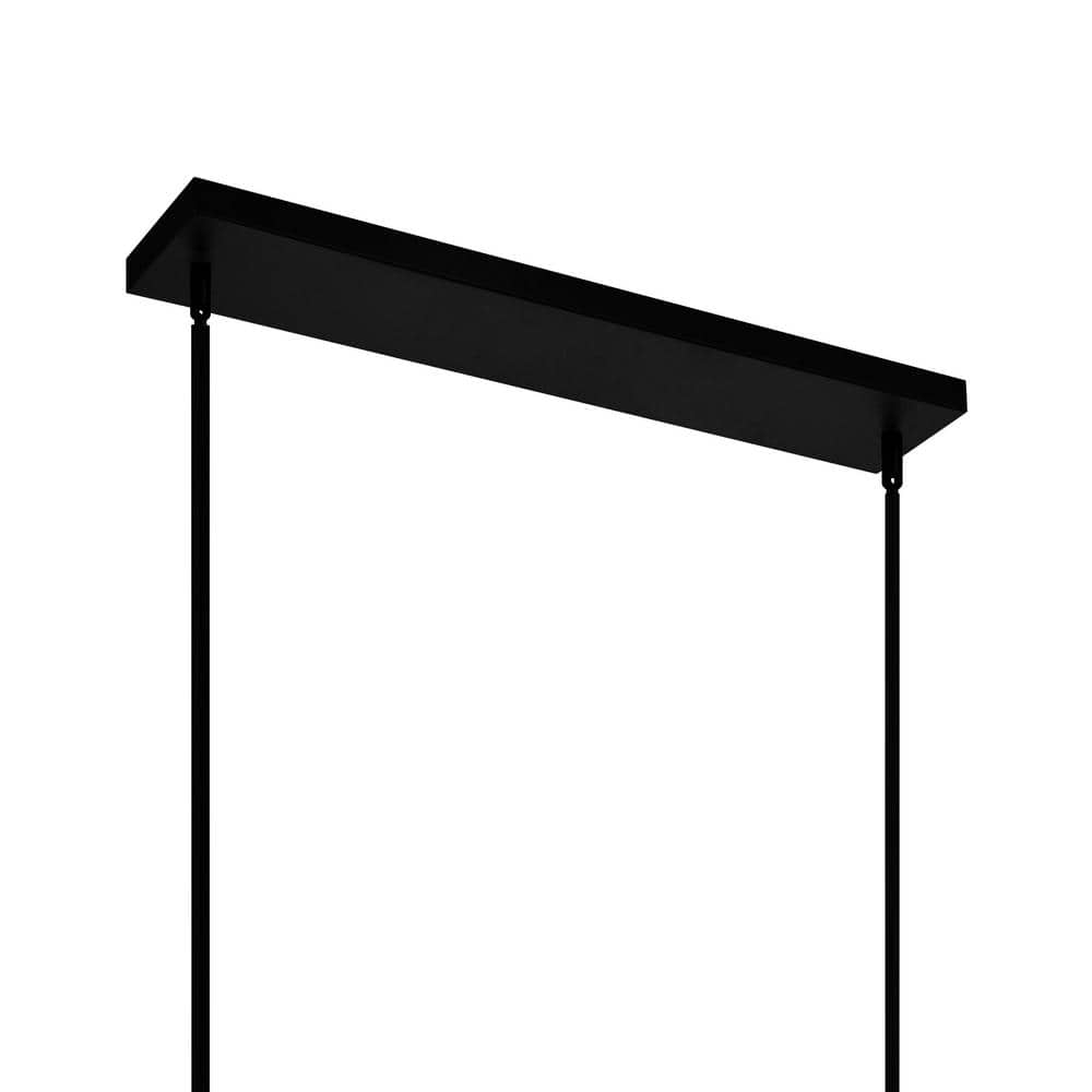 Alyson Urban Farmhouse 31" Black Metal Drum Chandelier
