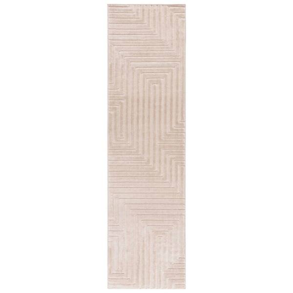 Selena 2 x 10 Beige Greek Key Runner Rug