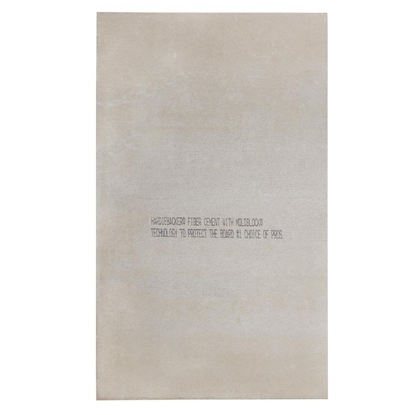 James Hardie HardieBacker 1/2 in. x 3 ft. x 5 ft. Cement Backerboard
