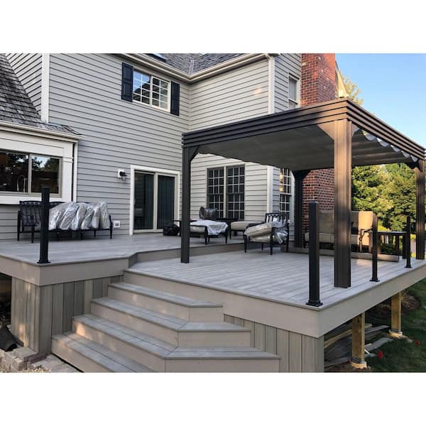UltraShield Naturale Columbus 1 in. x 6 in. x 8 ft. Roman Antique Hybrid Composite Decking Board