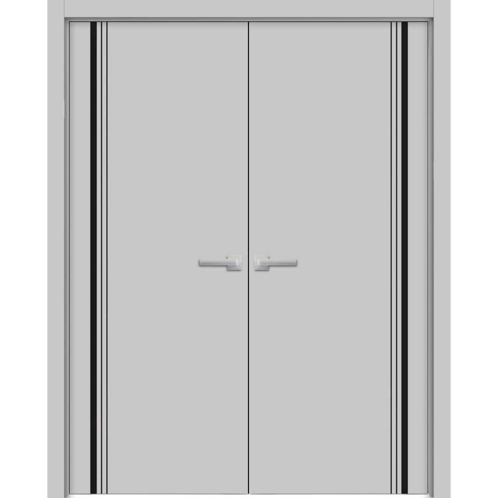 64 in. x 80 in. White Finished Universal/Reversible Frosted Glass Solid Wood Assembly Required Interior Door Kit price history on PriceWatchPro