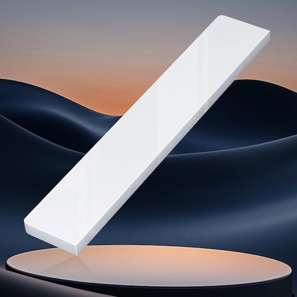 21 in. Solid Surface Vanity Sidesplash Bathroom Vanity Side splash in White