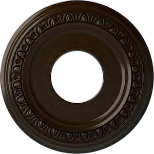 12-1/4 in. x 4 in. ID x 1-1/8 in. Jackson Urethane Ceiling Medallion (Fits Canopies upto 7-3/8 in.), Bronze