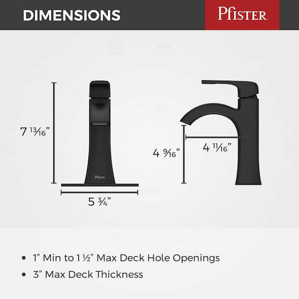 Pfister Bruxie Single-Handle Single-Hole Bathroom Faucet with