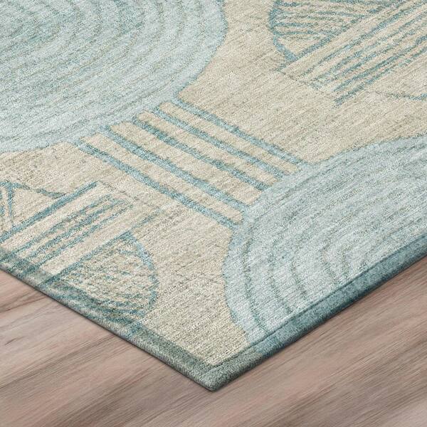 Chantille Machine Washable Indoor/Outdoor Abstract ACN3064 Linen 3 ft. x 4 ft. Area Rug