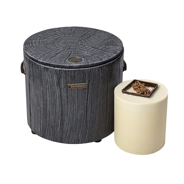 El Fuego 11.8 in. Graphite Gray Fire Pit with Wax Fuel