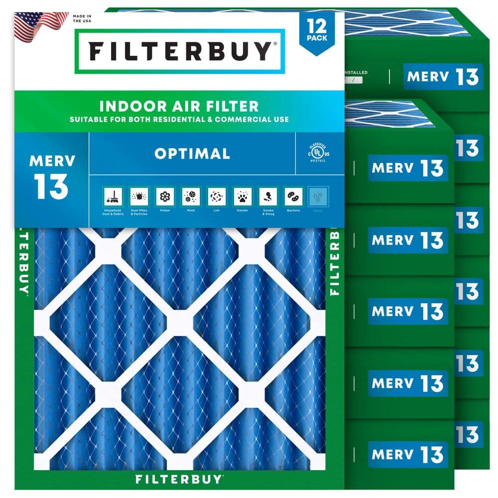25 in. x 32 in. x 4 in. MERV 13 (FPR 10) Health Defense Pleated HVAC AC Furnace Air Filters Replacement (12-Pack) price history on PriceWatchPro
