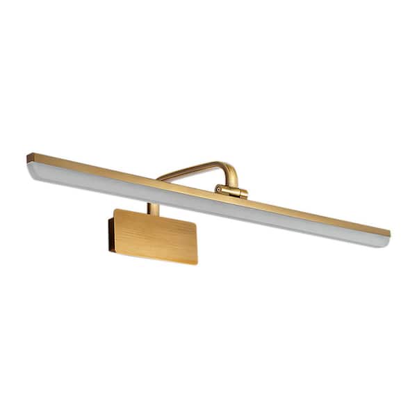 Nimbus 1-Light 31.5 in. W Brushed Gold Integrated LED Vanity Light Bar with Selectable CCT and Acrylic Lens for Bathroom