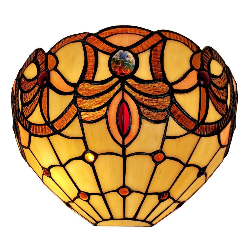 Amora Lighting 12 in. Multicolored Tiffany Style Wall Sconce AM357WL12 ...