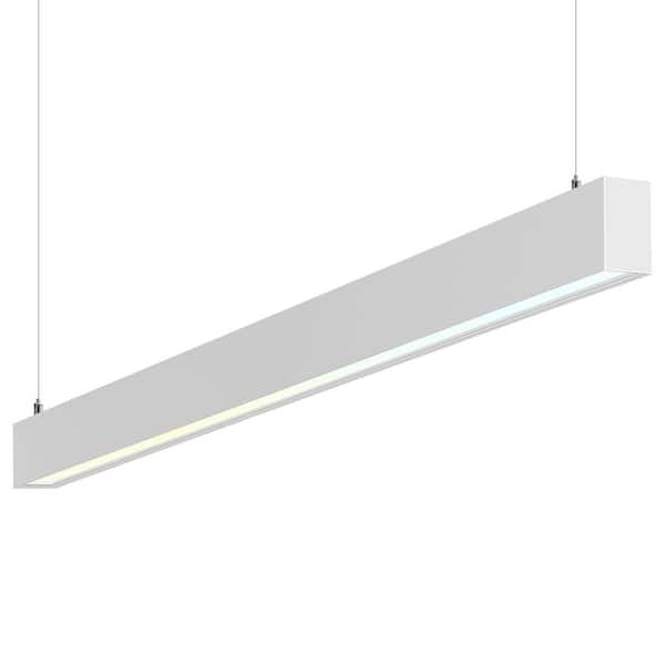 4 ft. Integrated LED Linkable Linear Light, 3CCT, 30/40/50W, Up to 5750LM, Dimmable, Damp Rated, DLC Listed, White