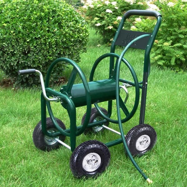 Hose Reels Garden Wear-Resistant Hose Reel Cart Home Depot Outdoor Car Wash  Water Hose Cart Portable Garden Hose Reel Cart 2 Wheel (Color : Green+30M  Pipe) : : Patio, Lawn & Garden