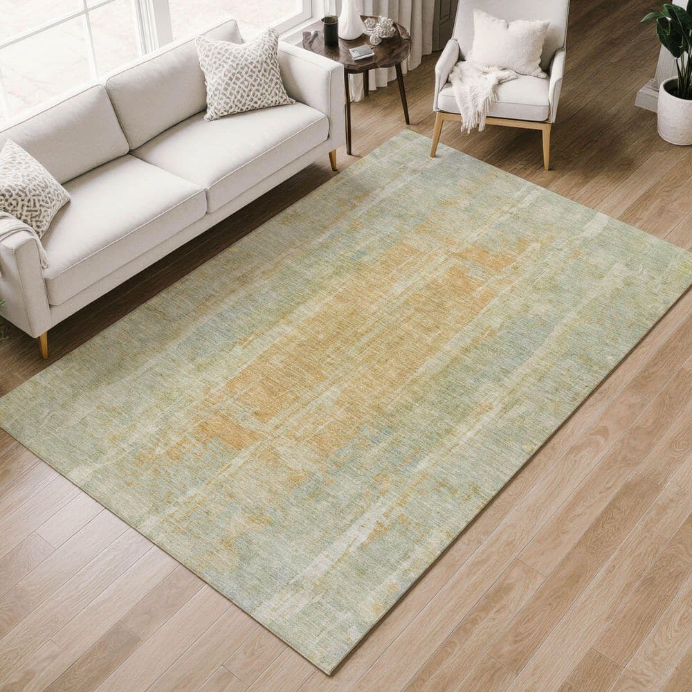 Chantille Machine Washable Indoor/Outdoor Abstract ACN2309 Sage 9 ft. x 12 ft. Area Rug price history on PriceWatchPro