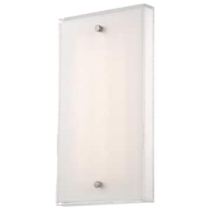 12-Watt Brushed Nickel Integrated LED Wall Sconce