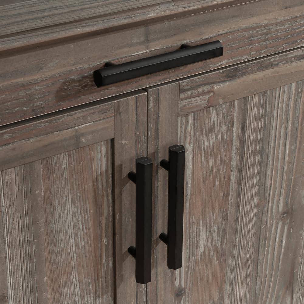Pebble Pine Office Cabinet with Adjustable Shelving