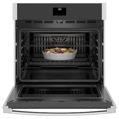 30 in. 5.0 cu. ft. Smart Single Electric Wall Oven with Self-Cleaning Convection in Stainless Steel