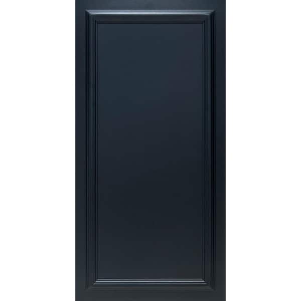 Framed Panel Black Matte 1.6 ft. x 3.3 ft. Decorative Foam Glue Up Ceiling Tile (21.4 sq. ft./case)