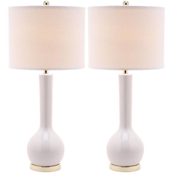 safavieh mae long neck ceramic table lamp