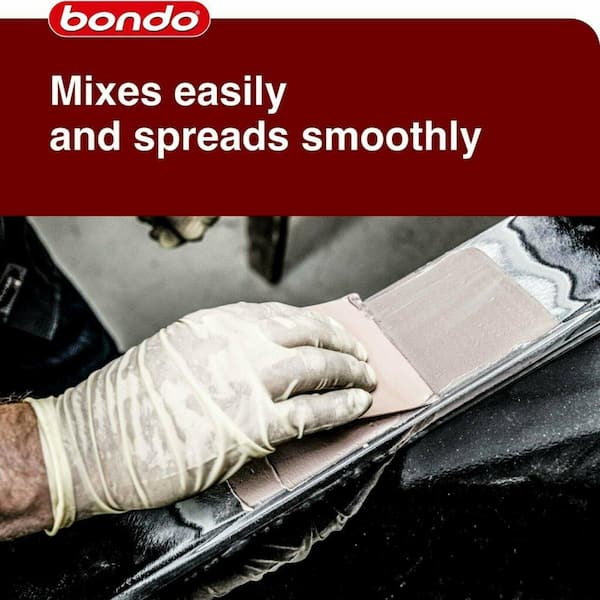  Bondo Filler Single, Original Formula For Fast, Easy Repair, 6  oz Filler Can with Hardener Pouch : Automotive