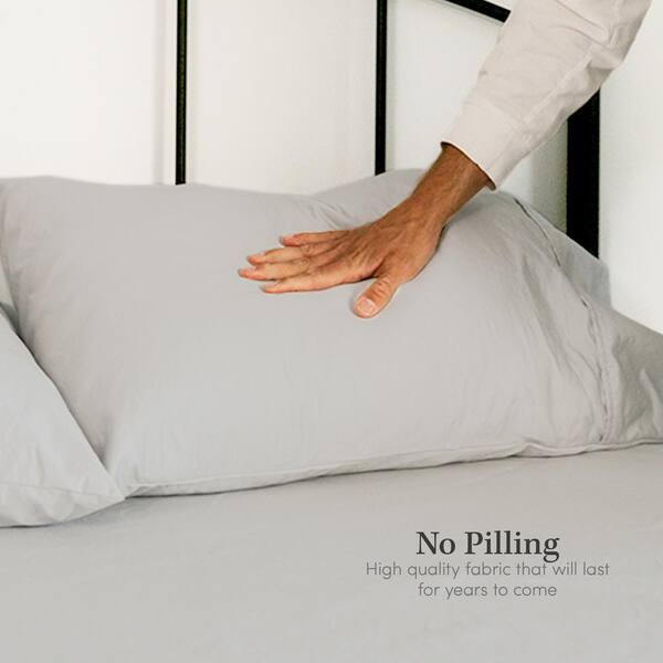 ELUXURY Grey King 1000-Thread Count 100% Cotton Sheet Set