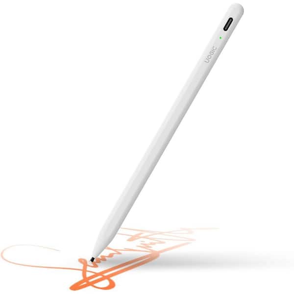 White iPad Pen with Bluetooth, Palm Rejection iPad Pencil