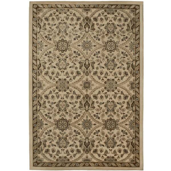 Unbranded Fabris Khaki 7 ft. 10 in. x 10 ft. 10 in. Area Rug