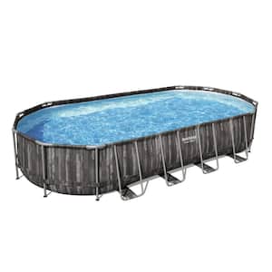 24 ft. x 12 ft. Oval 48 in. Deep Soft-Sided Above Ground Swimming Pool Set