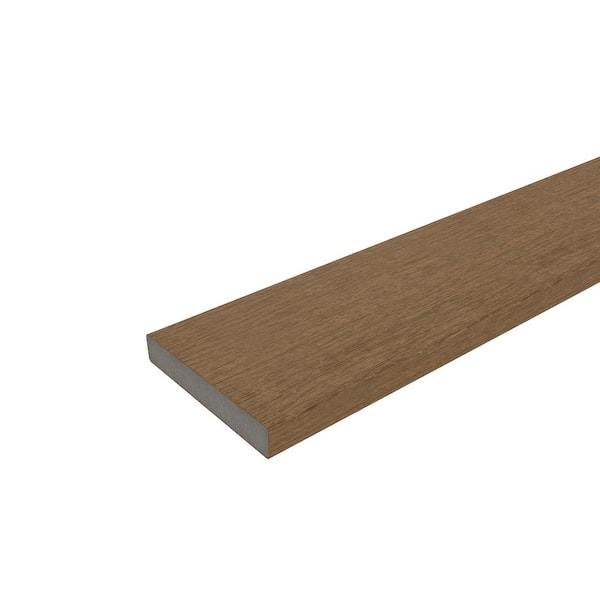 NewTechWood 1/2 in. x 3-1/2 in. x 5-3/4 ft. Peruvian Teak Flat Top Composite Fence Picket (15-Pack)
