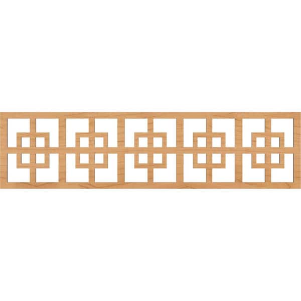 Ekena Millwork Cambridge Fretwork 0.25 in. D x 47 in. W x 12 in. L Maple Wood Panel Moulding