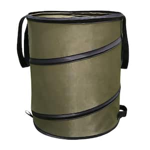 10 Gal. Green Foldable Pop-Up Camping Trash Can, Lidless