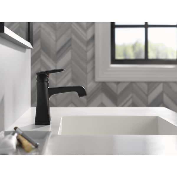 Delta Ashlyn Single Hole Single-Handle Bathroom Faucet in Matte