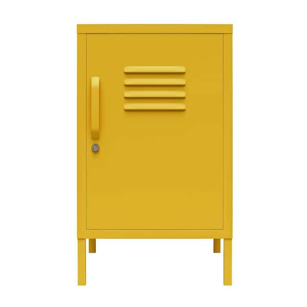 Systembuild Evolution Systembuild Evolution Bonanza Metal Locker End Table, Mustard Yellow