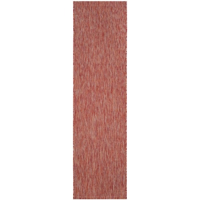 red outdoor runner rug