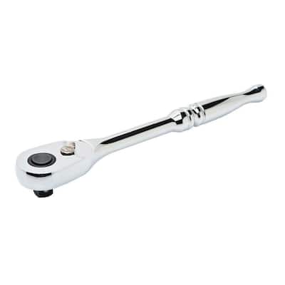 Details about   3/8" Drive Straight Ratchet With Rubber Grip Handle 45 Teeth Reversible 