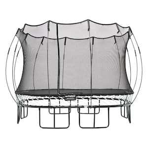 Kids 11 ft. Outdoor Large Square Trampoline with Enclosure
