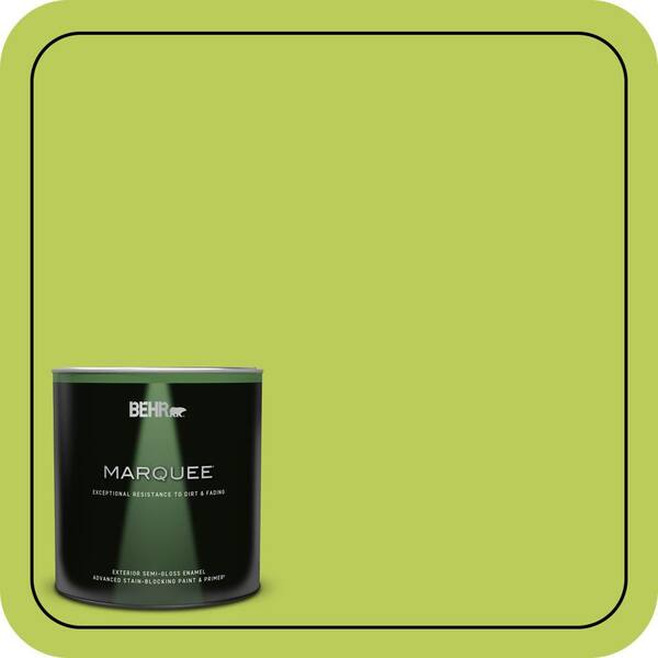 BEHR MARQUEE 1 qt. #410B-5 Hidden Meadow Semi-Gloss Enamel Exterior Paint & Primer