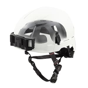 BOLT White Type 2 Class E Non-Vented Safety Helmet with IMPACT-ARMOR Liner