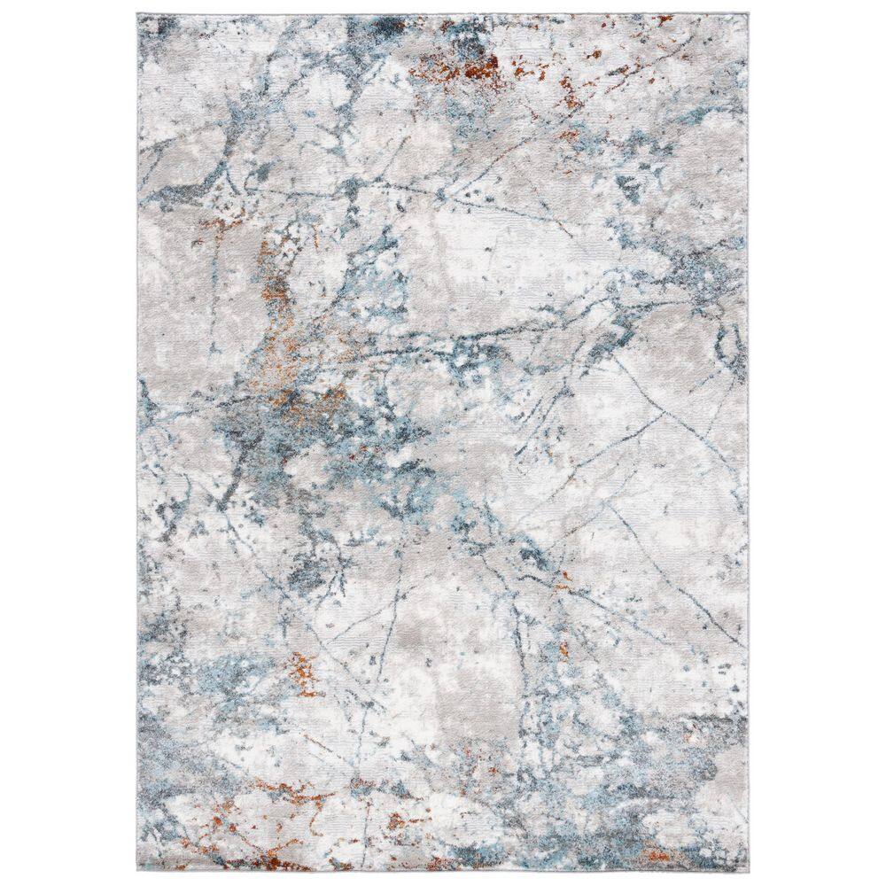 Meadow 4 ft. x 6 ft. Gray/Blue Splattered Marble Area Rug price history on PriceWatchPro