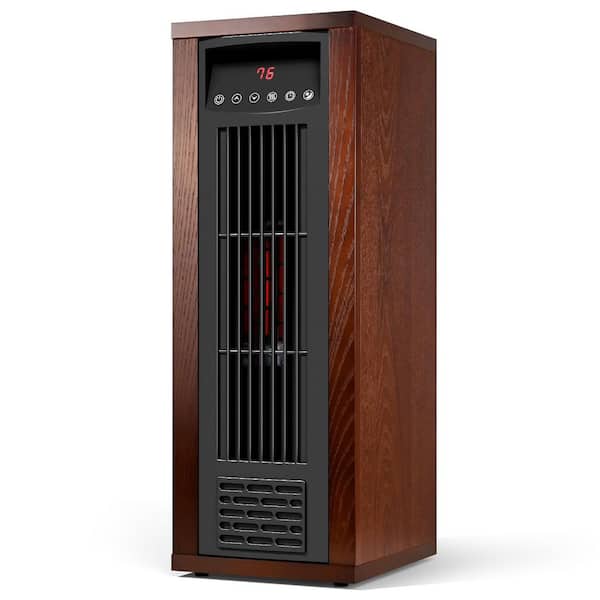 1500W Infrared Heaters for Indoor Use-Portable Tower Heaters for Indoor Use with Thermostat, Overheating Protection
