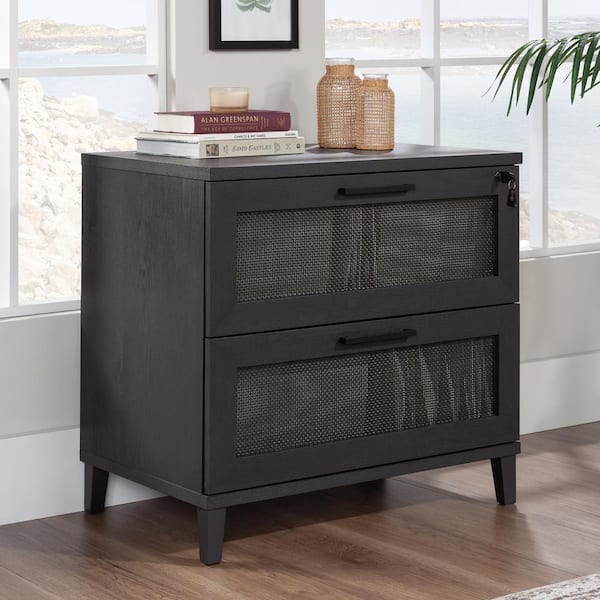 SAUDER Tiffin Line 2-Drawer Raven Oak Engineered Wood 31.496 in. W