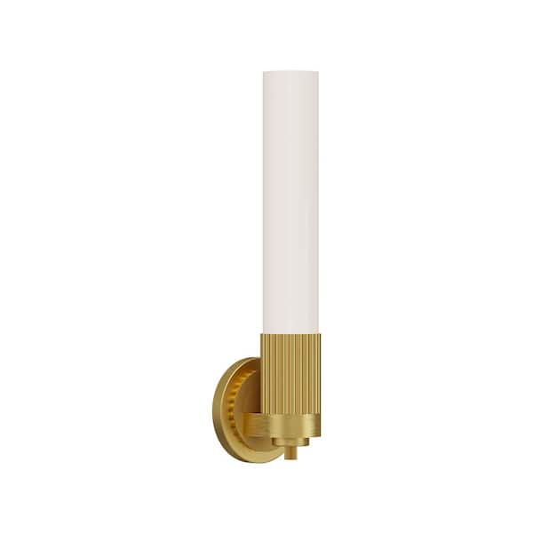 ALORA MOOD Rue 5 in. 1 Light 60-Watt Brushed Gold Vanity Light