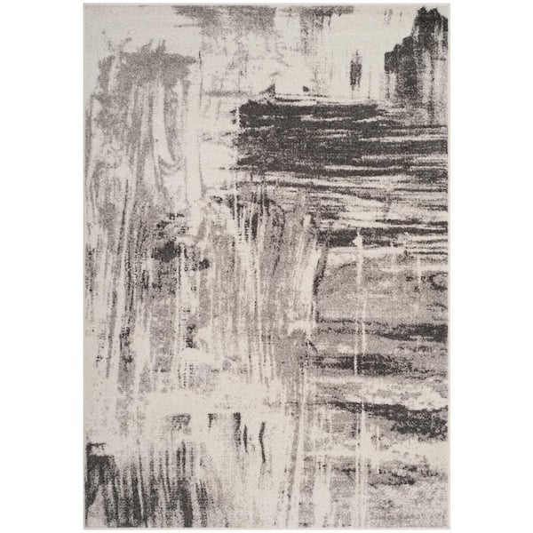 SAFAVIEH Adirondack Ivory/Gray 10 ft. x 14 ft. Abstract Area Rug