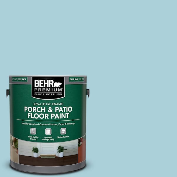 BEHR PREMIUM 1 gal. #PFC-56 Pools of Blue Low-Lustre Enamel Interior/Exterior Porch and Patio Floor Paint