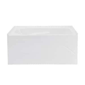 Ivy 54 in. x 30 in. Soaking Bathtub with Right Drain in White