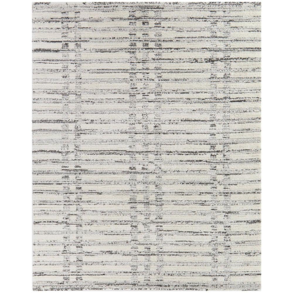 BALTA Enfield Ivory 7 ft. 10 in. x 10 ft. Stripe Indoor Area Rug ...
