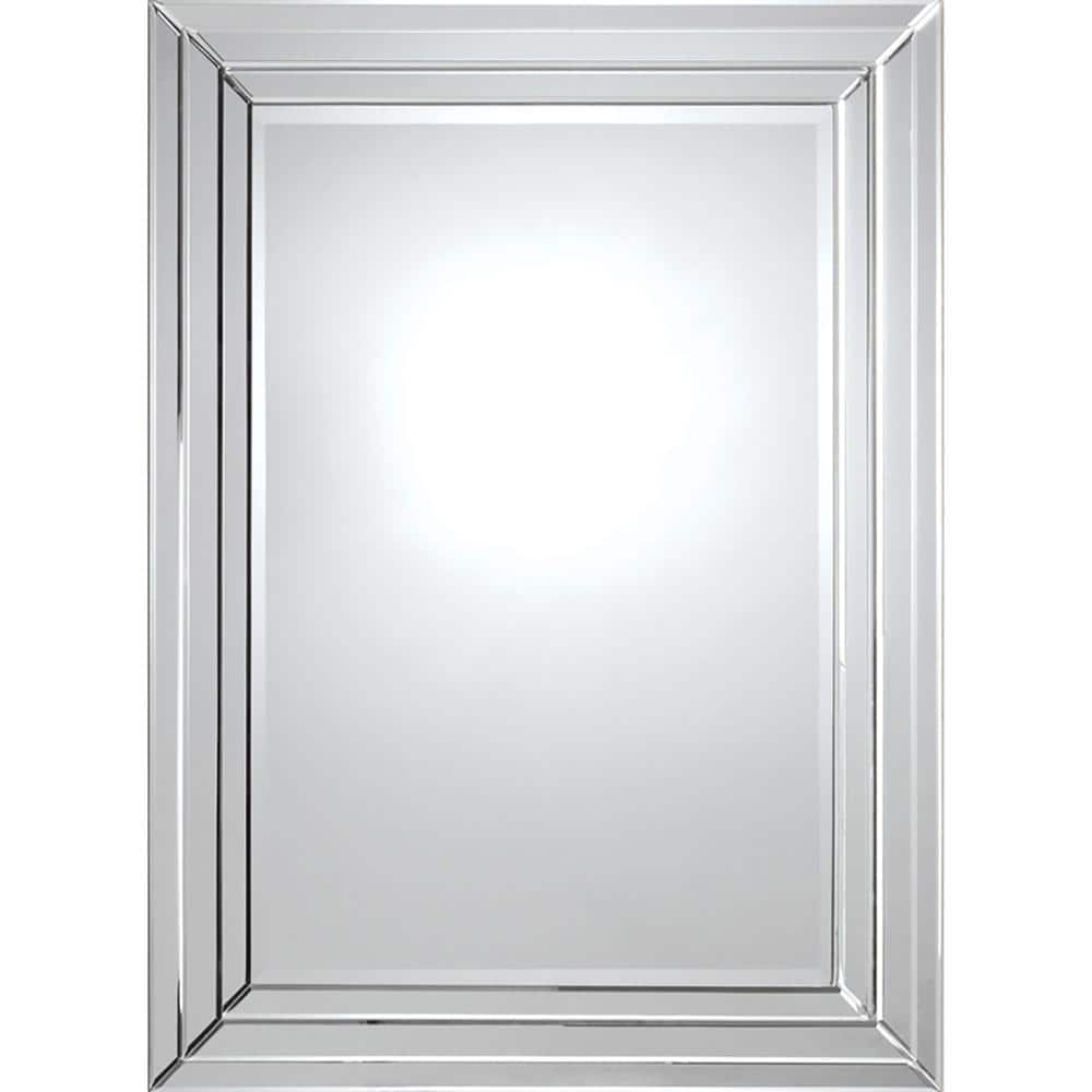 NOTRE DAME DESIGN Medium Rectangle Glass Shatter Resistant Contemporary Mirror (36 in. H x 48 in