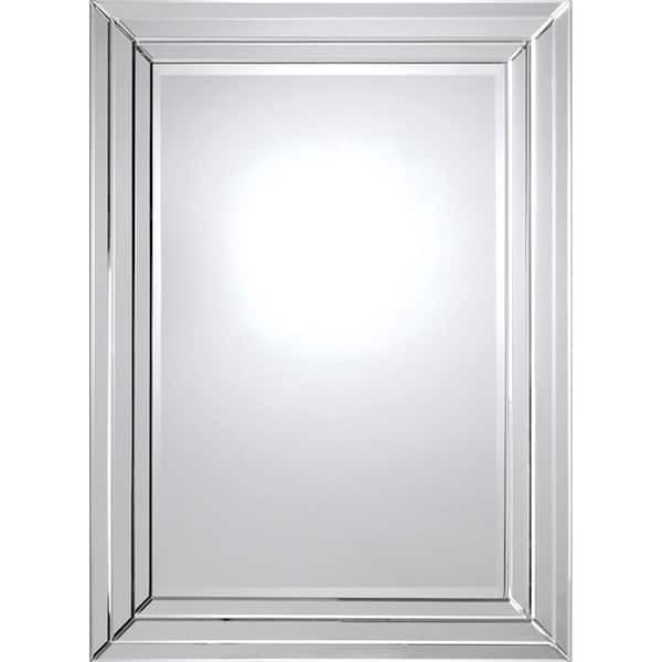 NOTRE DAME DESIGN Medium Rectangle Glass Shatter Resistant Contemporary Mirror (36 in. H x 48 in. W)